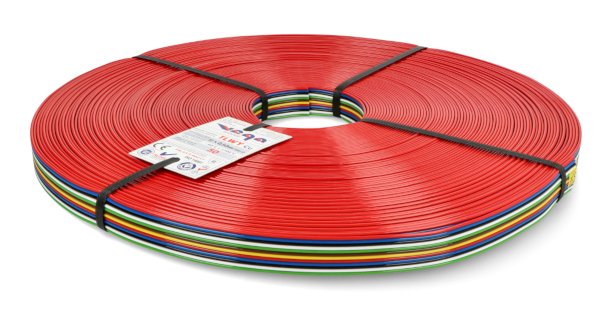 Plochý kabel TLWY - 12x0,50mm² / AWG 20 - vícebarevný - 50m