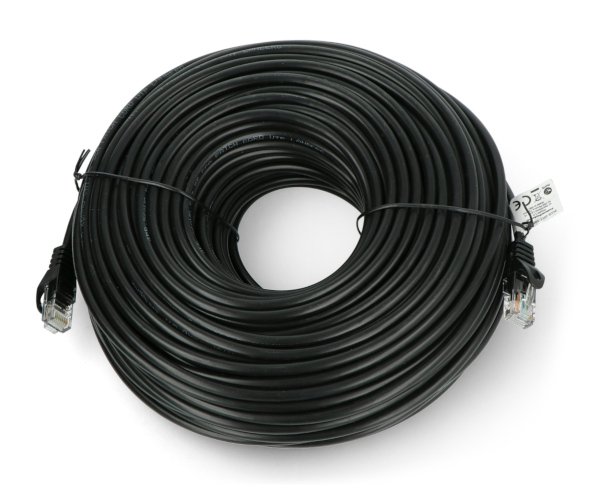 Lanberg Ethernet Patchcord UTP 5e 50m - černý