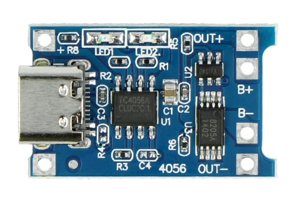 Nabíječka Li-Pol TP4056 jednočlánková 1S 3,7 V USB typu C se zabezpečením