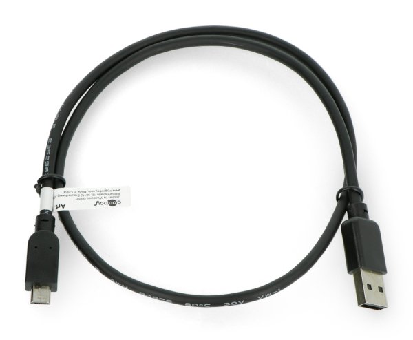 Kabel MicroUSB B - A 2.0 Hi-Speed Goobay černý - 0,6 m