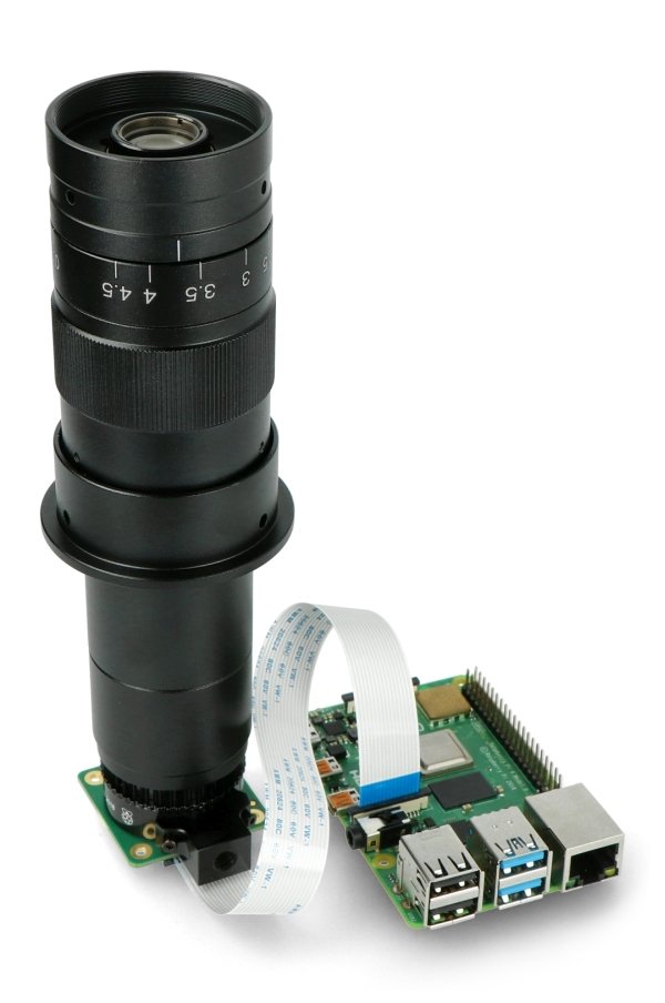 Objektiv mikroskopu s Raspberry Pi