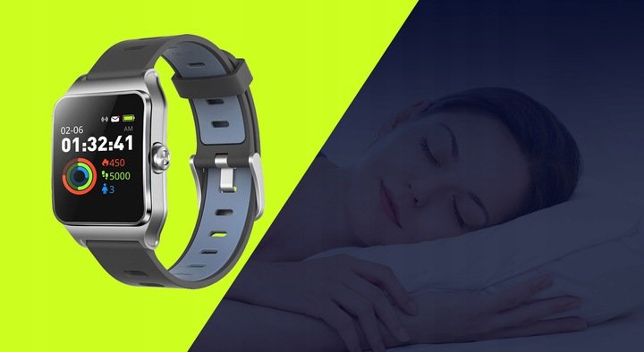 Chytré hodinky s aktivním monitorem spánku.