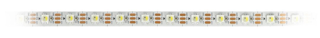 LED pásek lze po každé LED libovolně zkrátit na vyznačená místa.