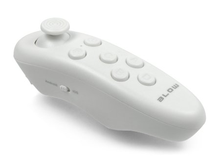 Dálkové ovládání Bluetooth má 6 funkčních tlačítek a směrový joystick.