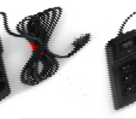 Prodlužovací kabel se zabezpečením Armac Multi M3 černý - 3 zásuvky - 5 m