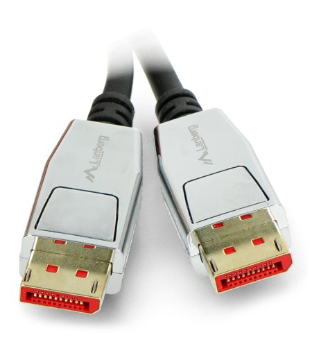 Kabel DisplayPort samec 20pin v1.4 8K Lanberg černý - 1,8 m
