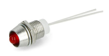 LED držák 5mm - kovový konkávní - 10 ks