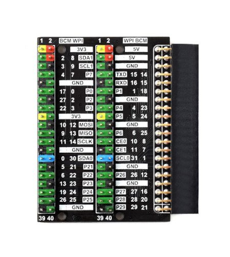 Rozšíření v podobě adaptéru GPIO 2 x 40 pinů, který uživateli poskytuje přístup k 80 pinům.