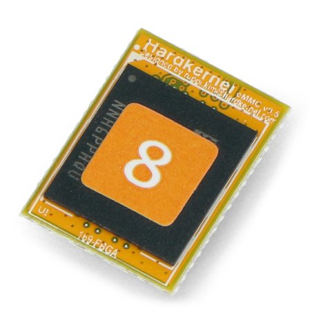 8 GB eMMC paměť s předinstalovaným Linuxem.