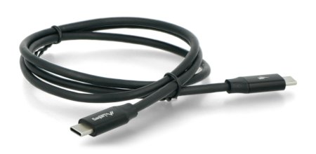 Lanberg USB C - USB C 2.0 černý prémiový kabel QC 4.0 PD o délce 1 m.