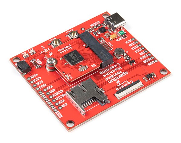MicroMod s modulem mikrokontroléru RP2040.
