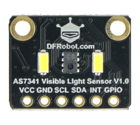 Senzor s integrovaným čipem AS7341.