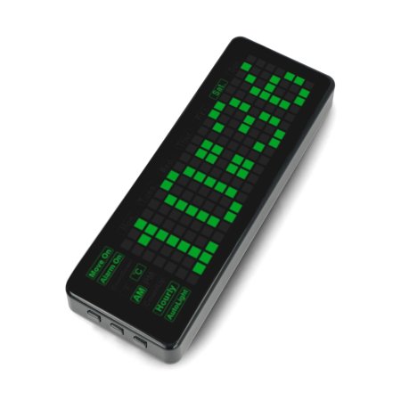 Pico-Clock-Green - modul s digitálními elektronickými LED hodinami.
