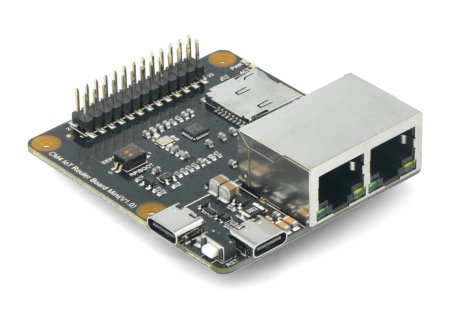 Router Carrier Board Mini - mini rozšiřující karta IoT určená pro použití s výpočetním modulem Raspberry Pi 4.