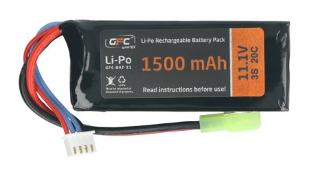 Li-Pol GFC Energy 1500mAh 20C 3S 11.1V baterie - Tamiya