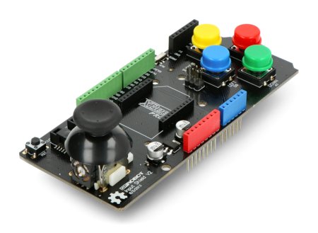 Input Shield - štít Arduino s joystickem a 4 tlačítky - DFRobot DFR0008