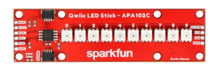 LED dioda Qwiic - LED pásek APA102C - 10 diod - SparkFun.