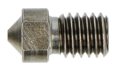 Tryska 0,4 mm E3D V6 - vlákno 1,75 mm - kalená ocel
