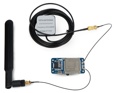 SIM7600G-H 4G HAT (B) – překrytí GNSS / LTE 4G / 3G / 2G pro Raspberry Pi - Waveshare 19485