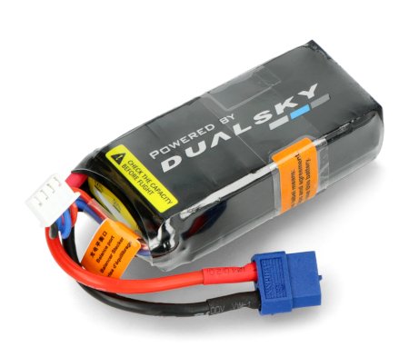 Balíček Li-Pol Dualsky 1300mAh 60C / 5C 11,1V HED Napěťový měřič