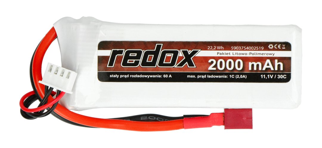 Pakiet Li-Pol Redox 2000mAh 30C 3S 11,1V