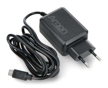 Argon40 USB typ C 5,25V / 3,5A zdroj pro Raspberry Pi 4B - černý