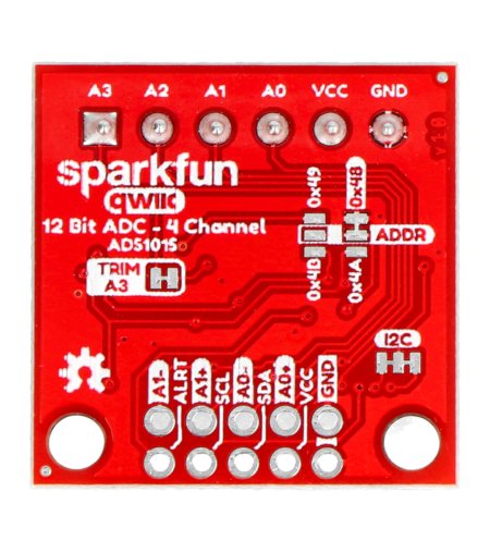 SparkFun Qwiic 12bitový ADC ADS1015 - ADC 12bitový 4kanálový převodník - I2C - SparkFun DEV-15334