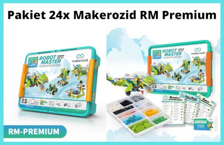 Makerzoid Robomaster Premium Pack - 24 sad dlaždic + 10 scénářů lekcí.