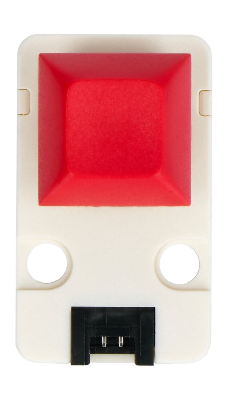 Mechanical Key Button - mechanické tlačítko Jednotka s červeným překrytím určená pro vývojové moduly M5Stack.