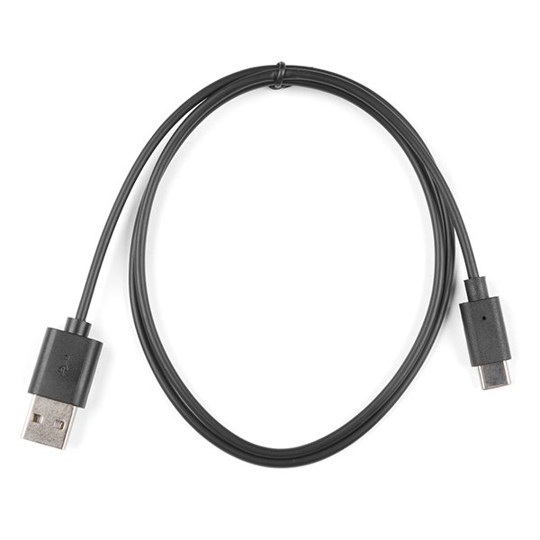 USB A - USB C kabel - obousměrný - 0,8 m - SparkFun CAB-15425.