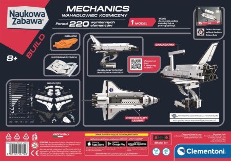Stavebnice Mechanics Laboratory - Space Shuttle - Clementoni 50710 - batoh