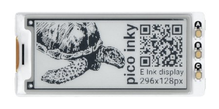 Pico Inky Pack - 2,9'' e-ink displej 296 x 128 px - pro Raspberry Pi Pico / Pico W - PiMoroni PIM634