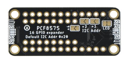 PCF8575 - pin expander rozšiřuje možnosti desky o 16 GPIO.