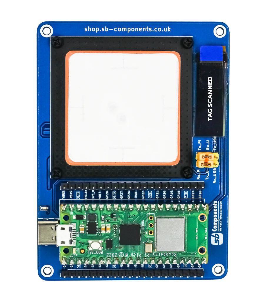 UHF Lite Expansion - rozšiřující deska s RFID modulem pro Raspberry Pi Pico - SB Components 26494