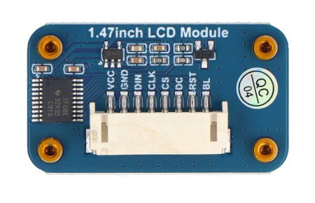 IPS LCD displej 1,47'' 172 x 320 px - SPI - 262K RGB - pro Raspberry Pi, Arduino, STM32 - Seeedstudio 104990803