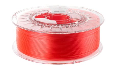 Vlákno Spectrum PLA Crystal 1,75 mm 1 kg - Malinová červená