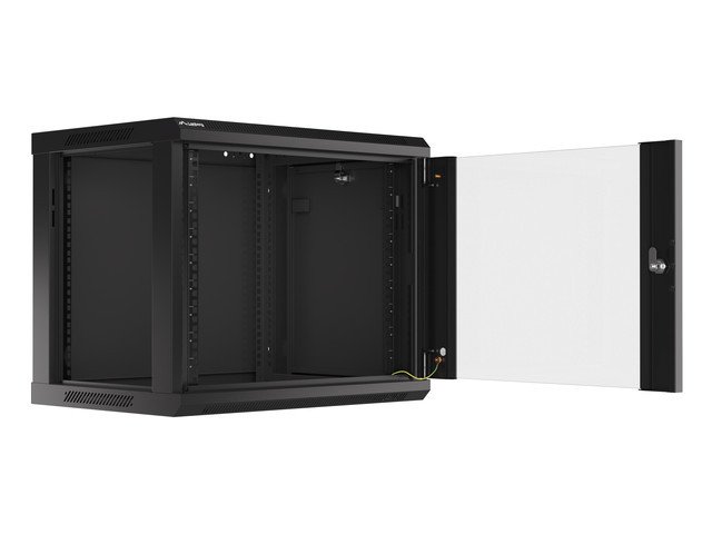Instalační skříň závěsná - 19'' 9U 600 x 450 mm - černá - Lanberg WF01-6409-10B