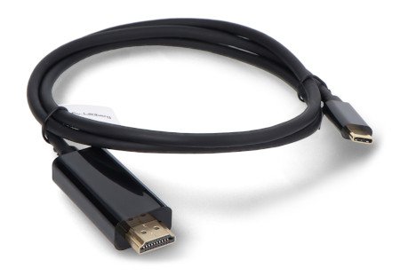 USB C - HDMI 4K kabel - 1 m - Lanberg CA-CMHD-10CU-0010-BK