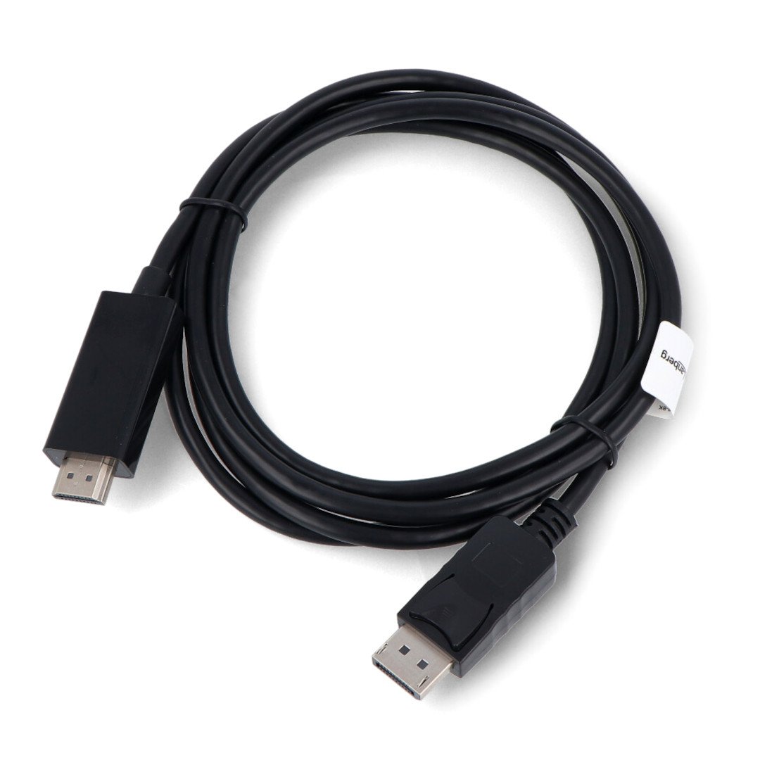 DisplayPort - HDMI kabel - 1,8 m - Lanberg CA-DPHD-11CC-0018-BK