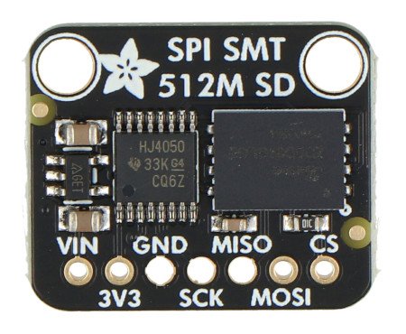 SPI Flash SD karta - XTSD 512 MB - modul s NAND Flash pamětí - Adafruit 4899