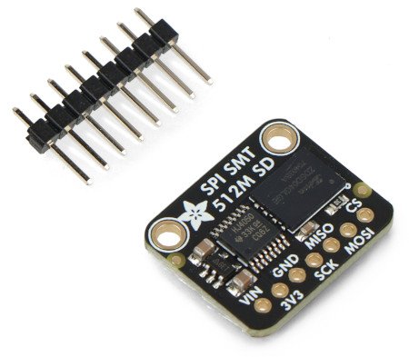 SPI Flash SD karta - XTSD 512 MB - modul s NAND Flash pamětí - Adafruit 4899