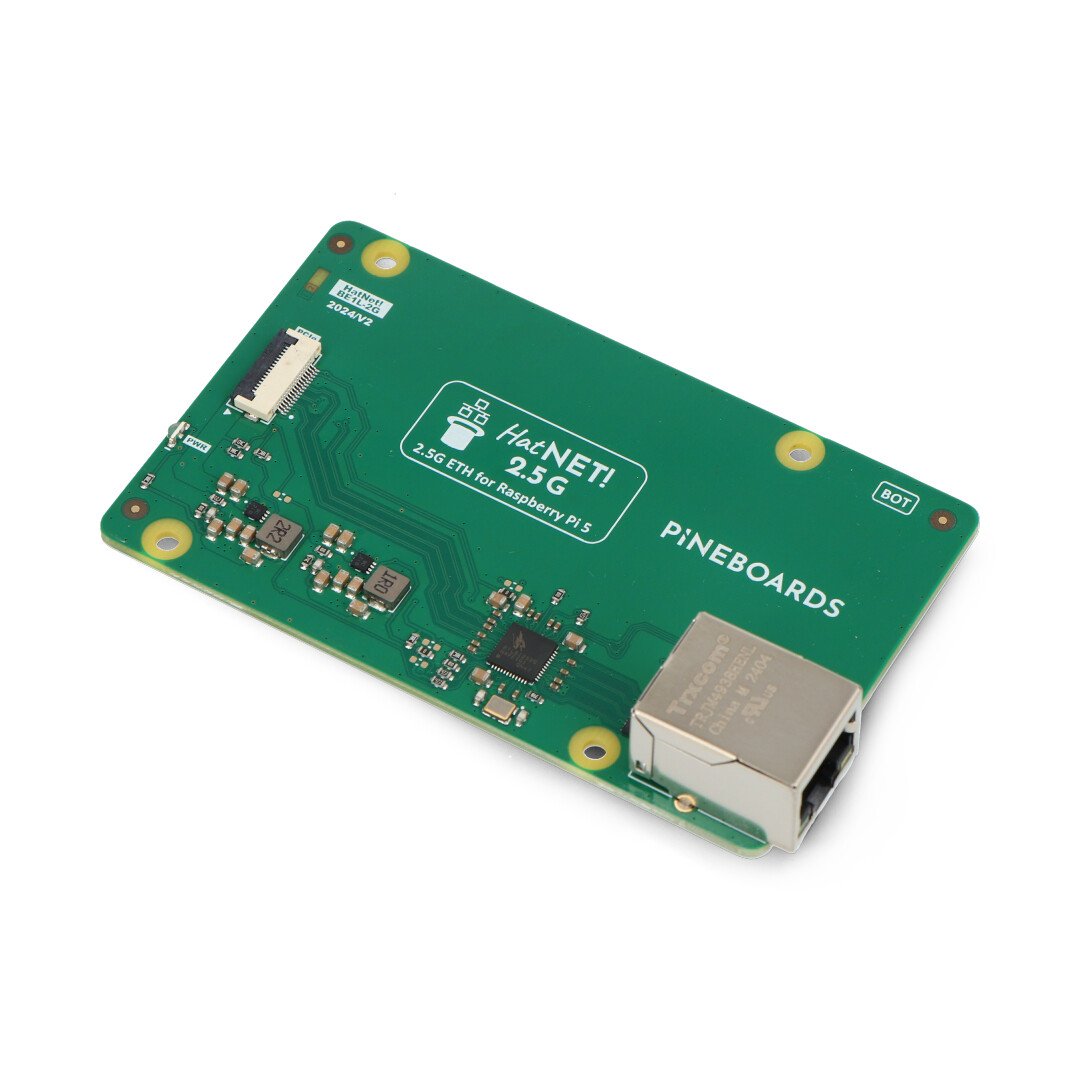 HatNET! 2.5G – Ethernet overlay pro Raspberry Pi 5