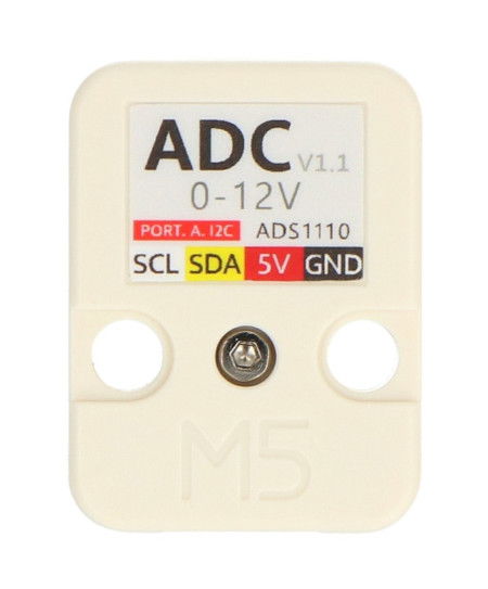 ADC V1.1 Převodník ADS1110 - Modul rozšiřující jednotky pro vývojové moduly M5Stack - M5Stack U013-V11