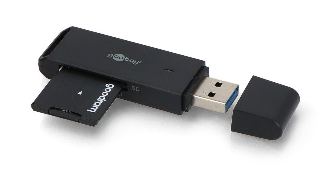 Čtečka karet SD / microSD se vstupem USB 3.0 - Goobay