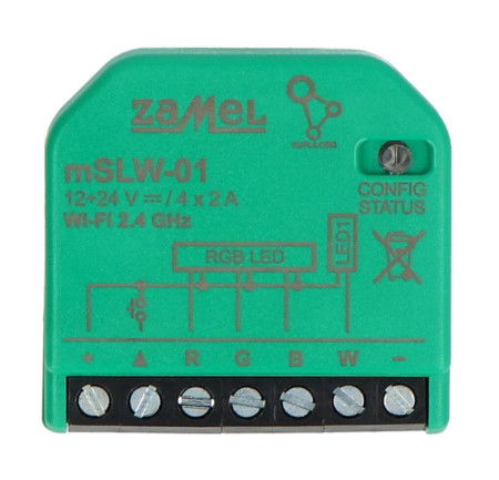 Zamel Supla mSLW-01 - RGBW WiFi LED ovladač - Android / iOS aplikace