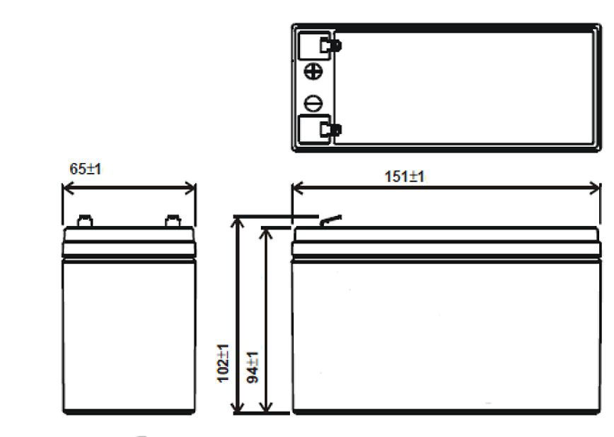 Baterie VRLA AGM 12 V / 9 Ah - IPSH 9-12L