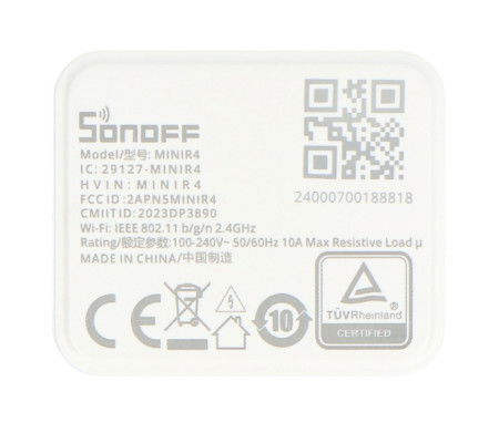 Sonoff Mini R4 - inteligentní 240V WiFi vnitřní relé - aplikace pro Android / iOS