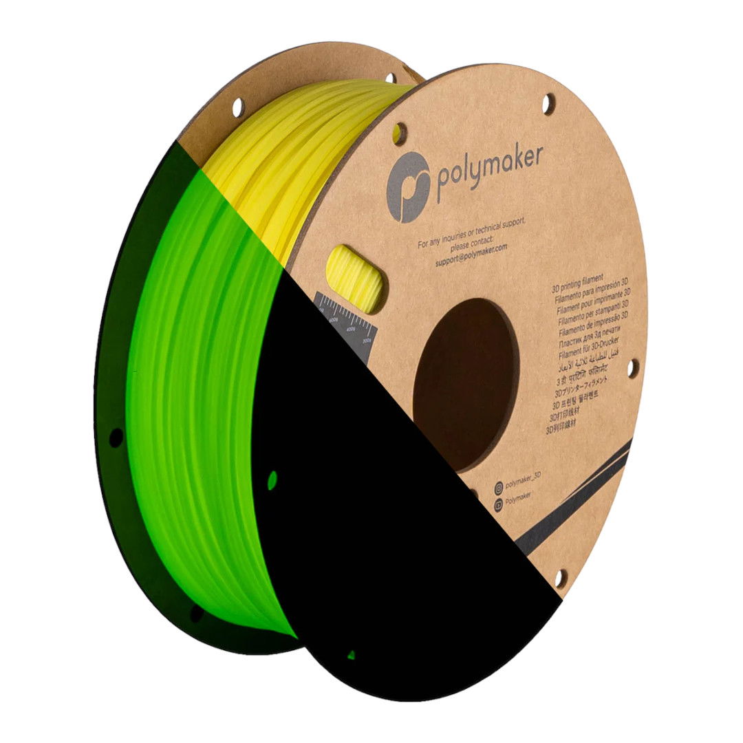 Polymaker vlákna PolyLite Luminous PLA 1,75 mm 1 kg - Žlutá