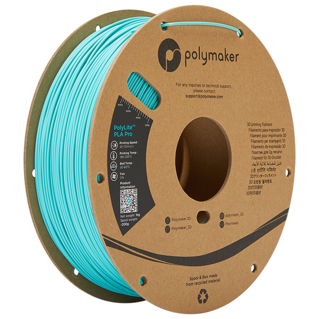 Polymaker na vlákna PolyLite PLA Pro 1,75 mm 1 kg - Teal