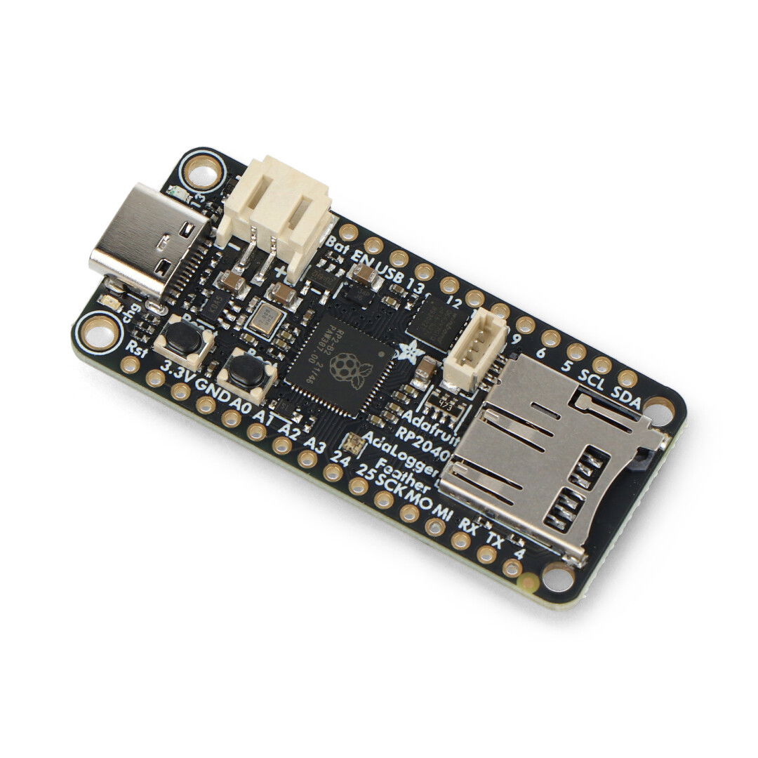 Feather RP2040 Adalogger - 8 MB Flash - modul se čtečkou microSD - STEMMA QT / Qwiic - Adafruit 5980